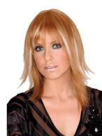 Mid-Length Straight 100% Human Hair Layered Wig