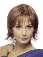 Short Straight Grey Wig