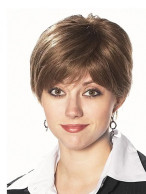 Short Lace Front Grey Wig
