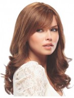Long 100% Human Hair Wavy Lace Front Wig