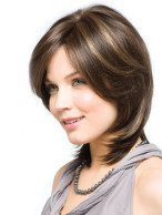 Mid-Length Straight Synthetic Wig