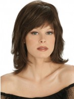 Mid-Length Synthetic Wavy Wig