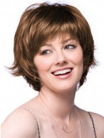 Feathered Layer Cut Short Lace Front Wig
