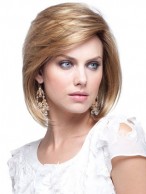 Short Straight Pretty Human Hair Bob Wig