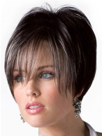 Short With Long Fringe Human Hair Wig