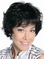 Short Wavy Full Lace Remy Human Hair Wig