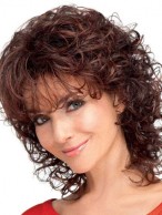 Mid-Length Gorgeously Curly Synthetic Wig