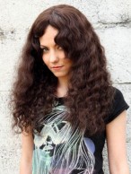 Long Timeless Curly Human Hair Capless Wig