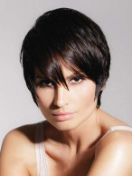 Fashion Simple Smart Short 100% Remy Human Hair Wig