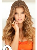 Long Wavy Beautiful Human Hair Lace Wigs For Girls
