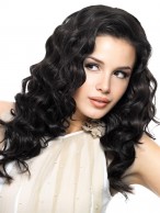 Full Lace Wavy Human Hair Long Hot Style Wig