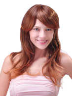 2014 Hot Style Soft Long Lace Front Wavy Human Hair Wig