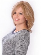 Beautiful Medium Lace Front Human Hair Wig
