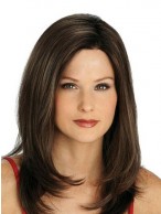Beautiful Long Lace Front Straight Human Hair Wig