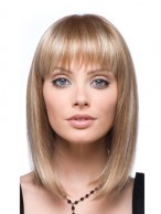 Gorgeous Medium Lace Front Straight Human Hair Wig