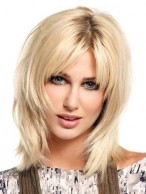 Fabulous Women's Medium Full Lace Human Hair Wig