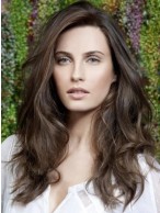 Elegant Custom Best Top Quality Professional Long Casual Wavy Human Hair Wig