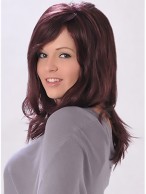 Long Layers Style With a Scalloped Front Human Hair Wig