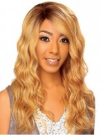 100% Remy Human Hair Long Wavy Lace Front Wig 