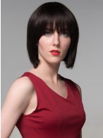 Medium Bob Style Remy Hair Mono Top Wigs
