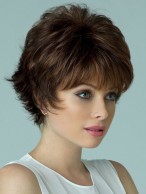 Stand Short Capless Remy Human Hair Wig