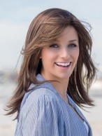 Charming Medium Length Women Full Lace Monofilament Wig