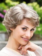 Kinky Curly Mom Short Fashion Remy Human Hair Wig