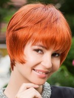 Fashion Cosplay Remy Human Hair Capless Short Wig