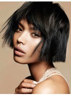Short Straight Full Lace Remy Human Hair Wig  