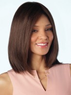 Natural Straight Full Lace Wig With Centerpart 