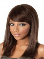 Mid-Length Straight Remy Human Hair Wig