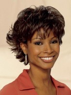 Synthetic Wavy lace front Short Length Wig