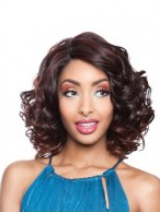Charming Medium-length Cruly Lace Front Wig