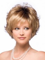 Playful Bob Synthetic Grey Wig