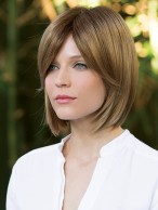 Straight Full lace Central Parting Hair Synthetic Wig