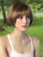 Bowl Cut Silkystrsight Lace Front Wig