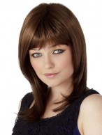 Capless Synthetic Bangs Wig
