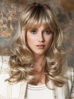 Women's Long Capless Wavy Synthetic Wig