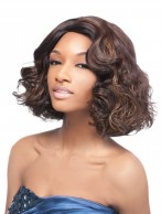 Super Synthetic Quick Weave Charming Shoulder Length Wig