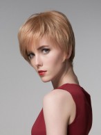 Short Straight Blond Synthetic Wigs for Women