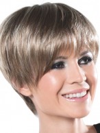 Synthetic Silky Straight Short Capless Wig