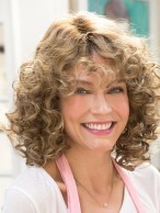 Deep Wave Medium Length Curly Capless Wig