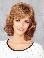 Big Wave Medium Length Curly Capless Wig