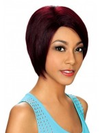 Nifty Short Red Dense Synthetic Wig 