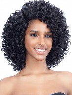 Afros Black Lace Front Curly Wig