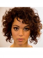 Frizzy Wonderful Curly Capless Brown Synthetic Wig