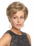 Clearance Classic Short Cut Lace Front Synthetic Wavy Wig