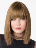 Clearance shoulder Length Sleek Straight Human Hair Lace Wig