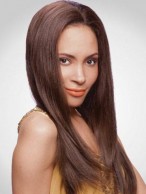 Long Human Hair Straight Lace Front Wig