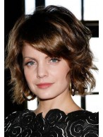 Wavy Lace Front Human Hair Wig In Medium Length